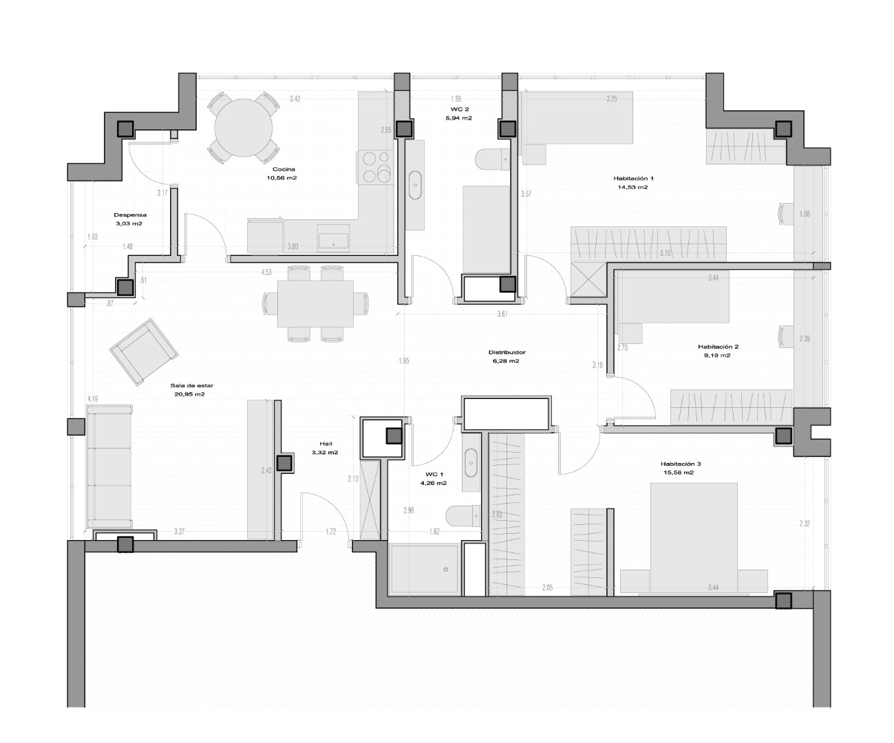 R028: Reforma integral de vivienda (Tolosa)