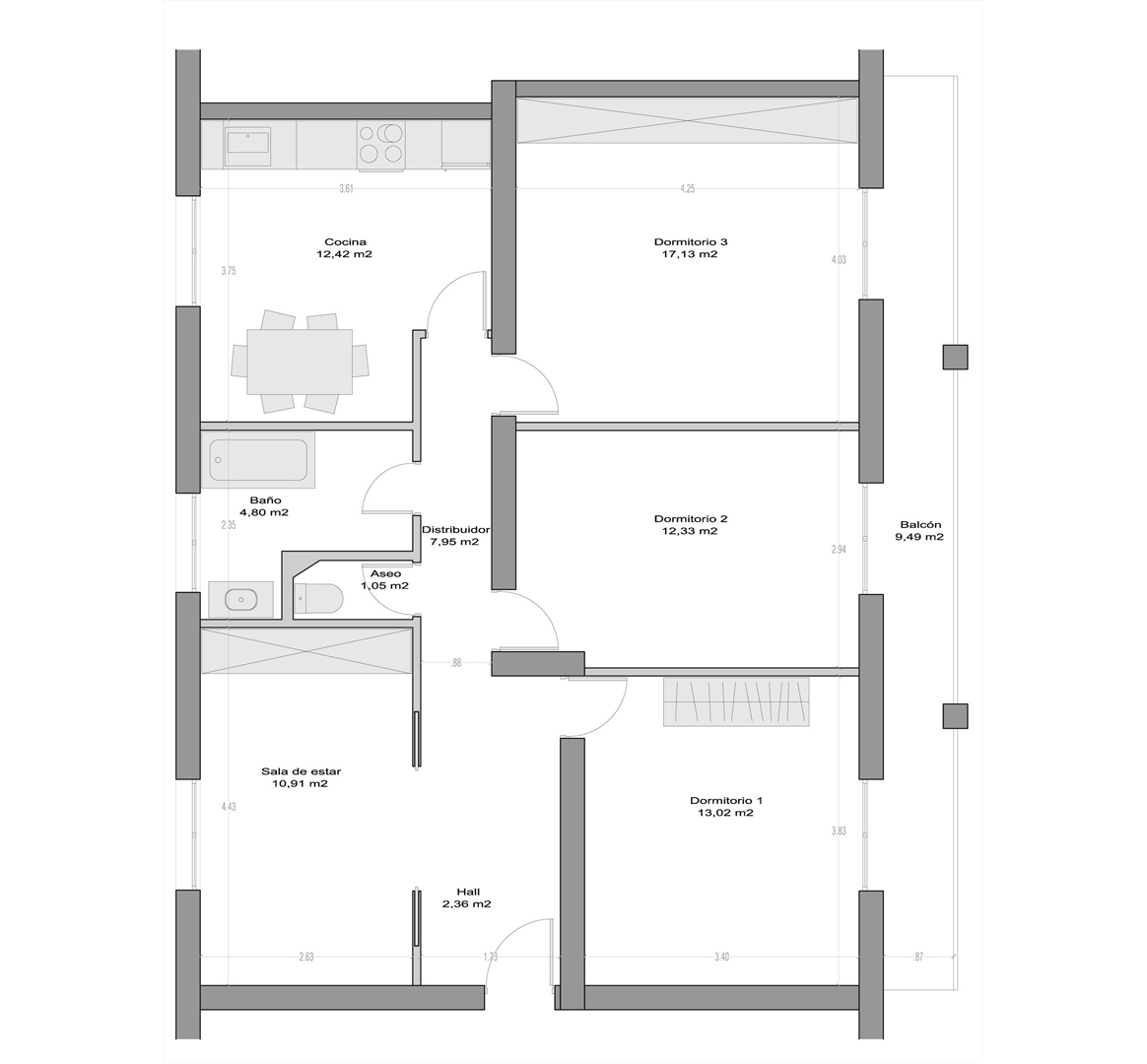 R060: Reforma parcial de vivienda (Donosti)