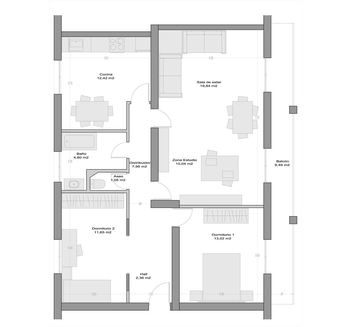 R060: Reforma parcial de vivienda (Donosti)